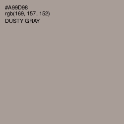 #A99D98 - Dusty Gray Color Image
